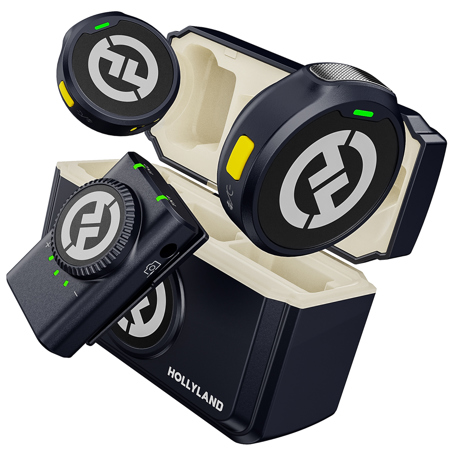 Hollyland LARK M2 2.4GHz 2-Person Wireless Camera Lavalier Mic