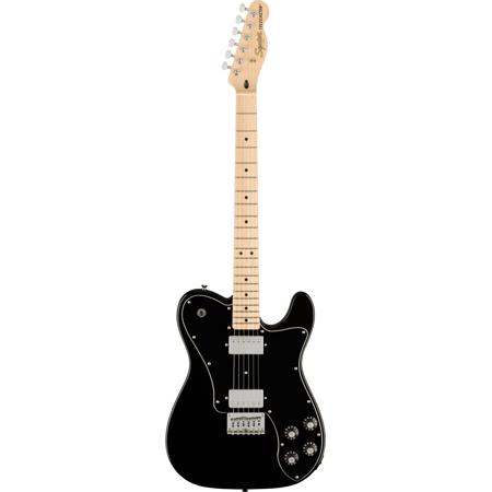Squier Affinity Series Telecaster Deluxe Guitar, Maple, Black