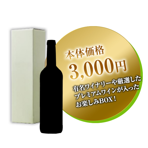 お楽しみBOX1本 3,000円(Wine Lucky BOX 3000)(その他) | AEON de WINE |