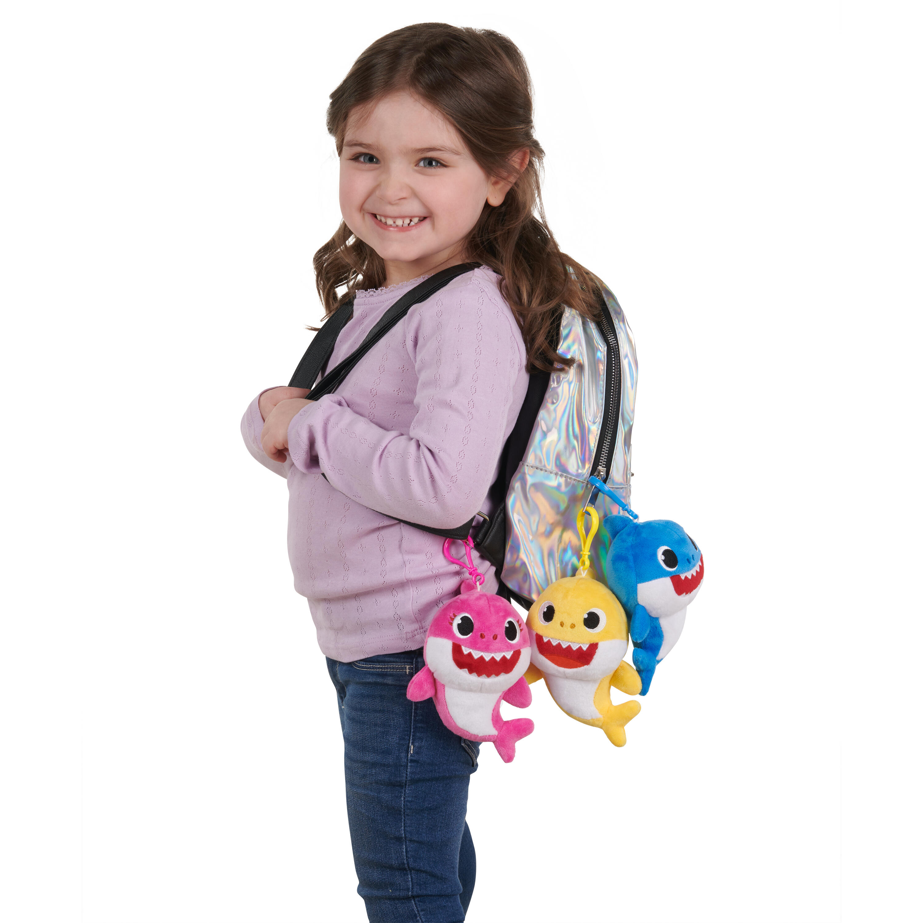 BS メロディぬいぐるみ ベイビーシャーク（S）クリップ付き｜PINOCCHIO