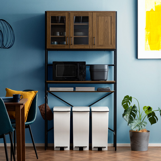 ゴミ箱上収納 Elena (エレナ) ワイドタイプ | 家具・インテリア通販