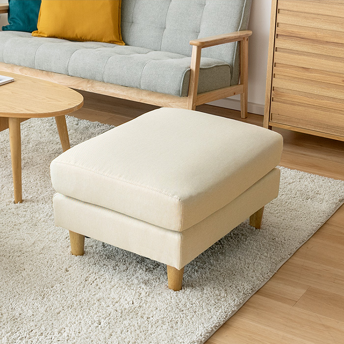 オットマン スツール 足置き ファブリック レザー LAURU | 家具