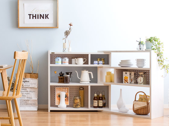 伸縮式ラック SLIDE SHELF 高さ125cmタイプ | 家具・インテリア通販