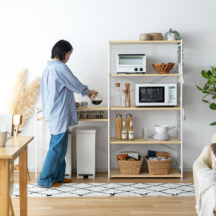 連結オープンラックNECT(ネクト) 3段タイプ | 家具・インテリア通販