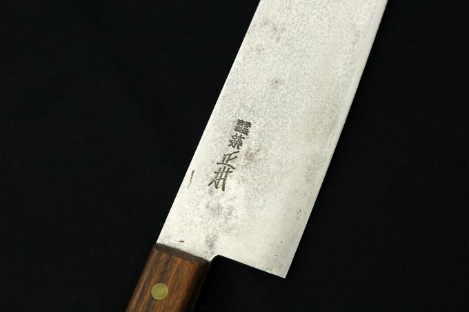 丸秀 牛刀 360mm 鋼製 ツバなしハンドル 【O793】 | 築地正本 | 包丁