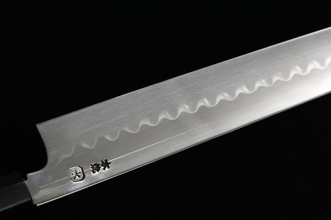 伝統工芸士 一鉄 柳刃包丁 尺一 水焼 本焼 両鏡面 水牛黒檀八角柄 黒檀