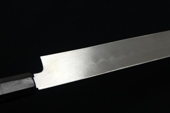 河豚引包丁 尺 304mm 本焼 鏡面 水牛黒檀八角柄 白鞘・箱付 O512-2E2B