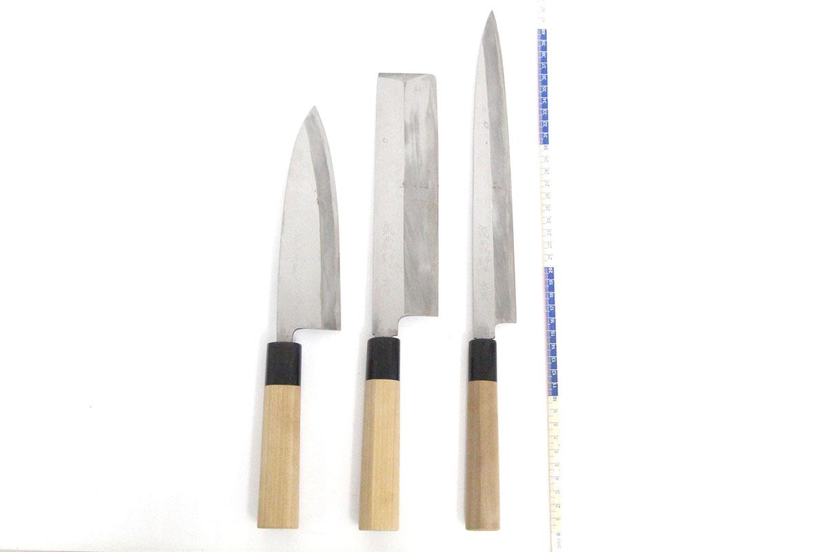 木屋 ミソノ 調理師専門学校 包丁7本セット (柳刃 出刃 薄刃 牛刀 筋引