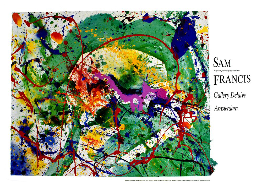 サム・フランシス ポスター Untitled（1989/1990） B2495|アート