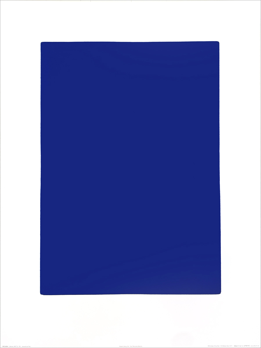 イヴ・クライン ポスター California IKB 73 1961|アート＆フレーム|絵