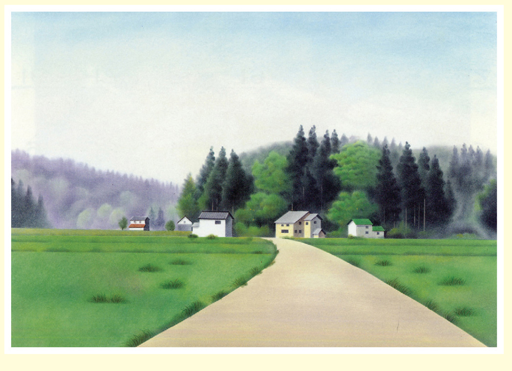 黒井健 絵画(ダイヤモンド・スクリーニング) 帰宅「ふるさとへ」 4796