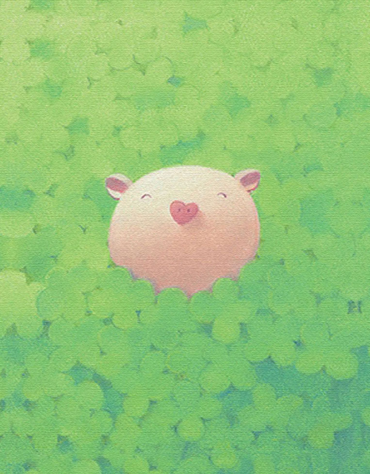 渡辺宏 絵画 (版画/キャンバスジクレー) 風色の天使 6476|アート