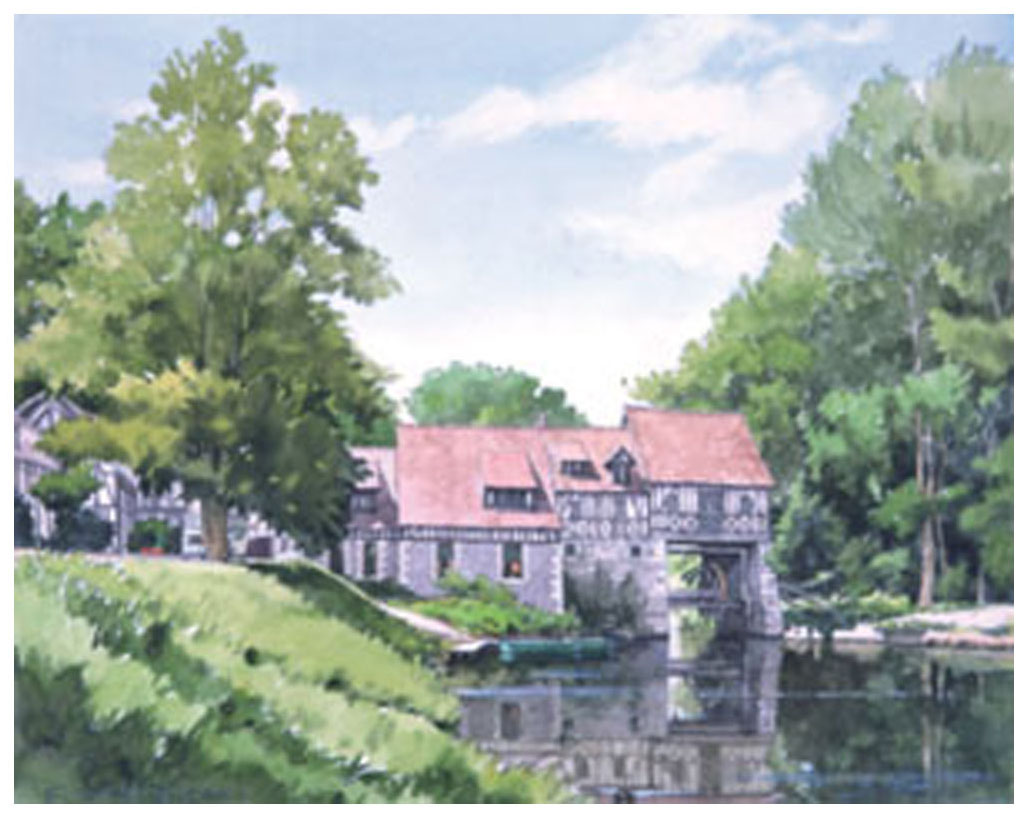 奥津国道 絵画 (版画/ジクレー) 静かなるセーヌの畔 6382|アート