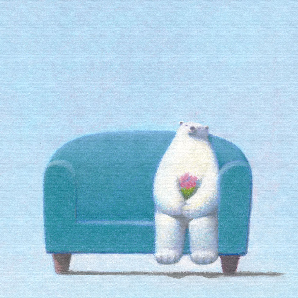 渡辺宏 絵画 (版画/キャンバスジクレー) 春色のプレゼント 7872|アート