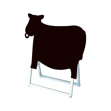 PPSKSL60X45K-USIY｜ポップルスタンド看板シルエット 60×45 片面