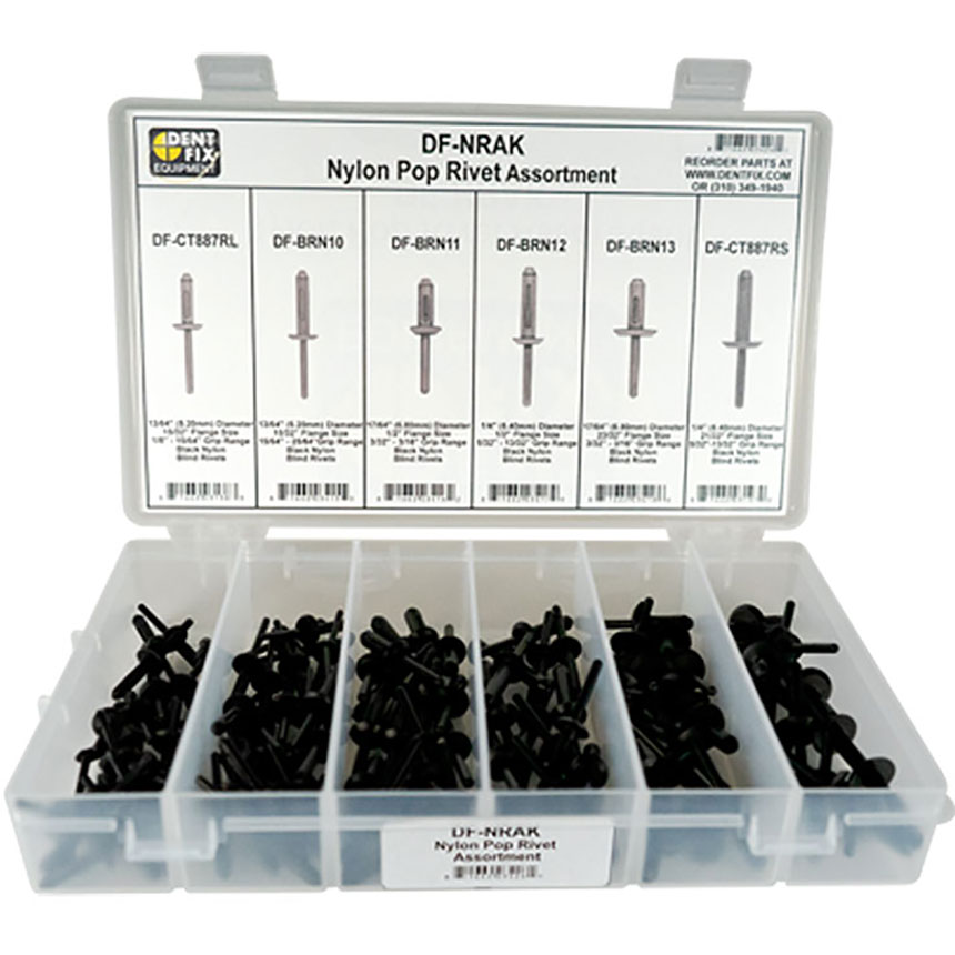 Dent Fix Nylon Rivet Assortment Kit DF-NRAK, Dent Fix: Auto Body
