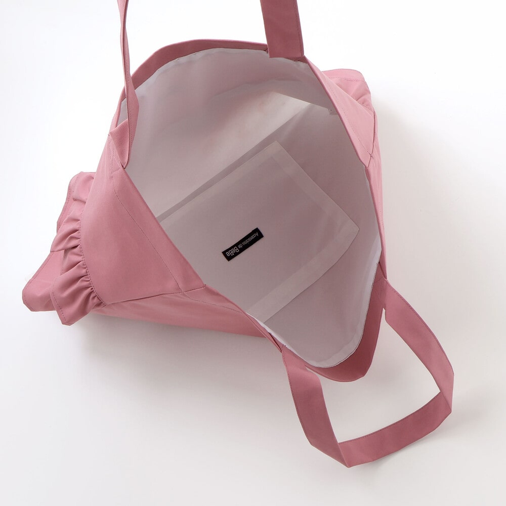 花柄切り替えフリルレッスンバッグ(ワンサイズ ピンク): グッズ【べべ