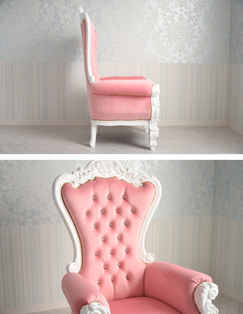 King＆Queen ロココ ホワイト プリンセス ファンタジーチェア | ロココ