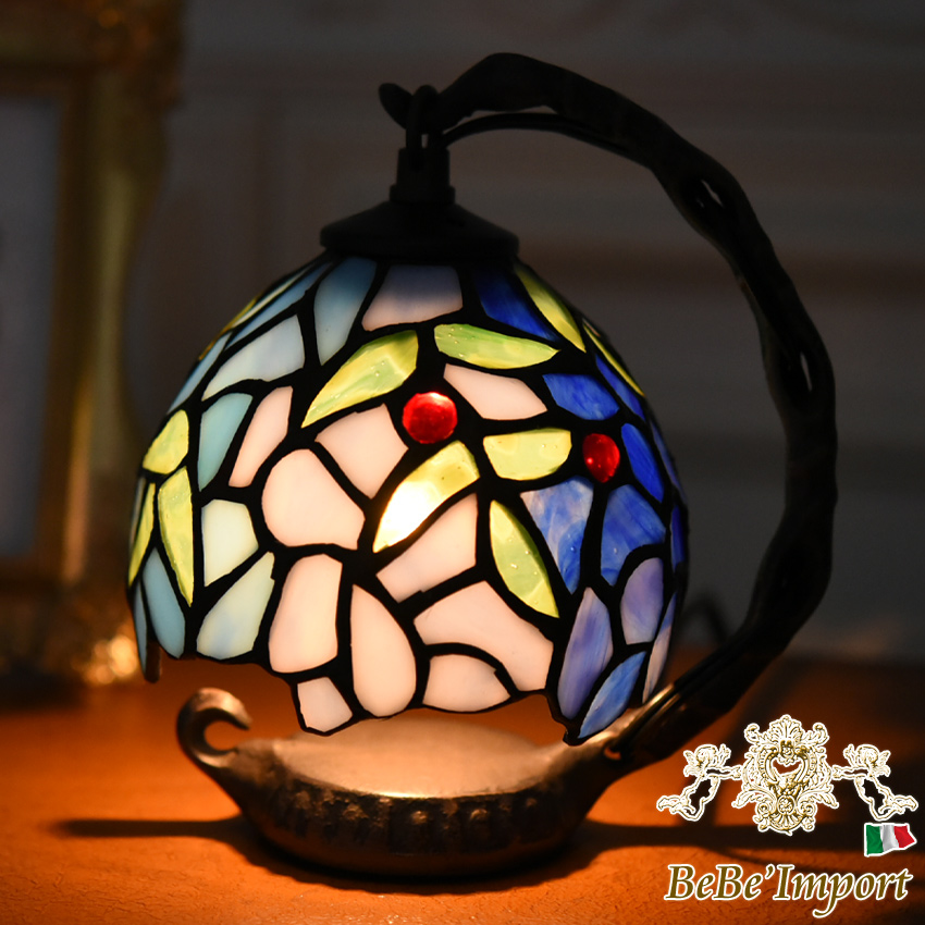 ティファニー スタイル 藤 テーブルランプ 高さ20cm | ロココ調家具