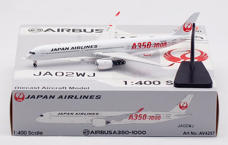 Aviation 400 1:400 JAL Japan Airlines JA02WJ Airbus A350-1000