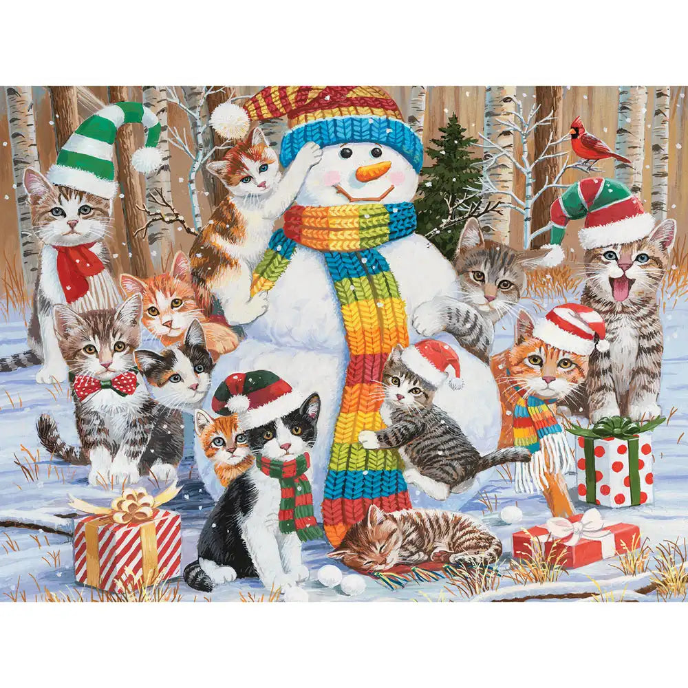 A 'Purrr-fect' Snowman Jigsaw Puzzle| Bits and Pieces