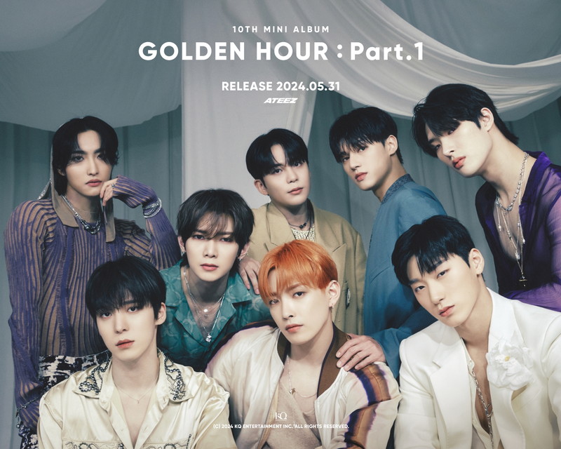 ATEEZ、洗練されたスタイリングで魅せる『GOLDEN HOUR : Part.1
