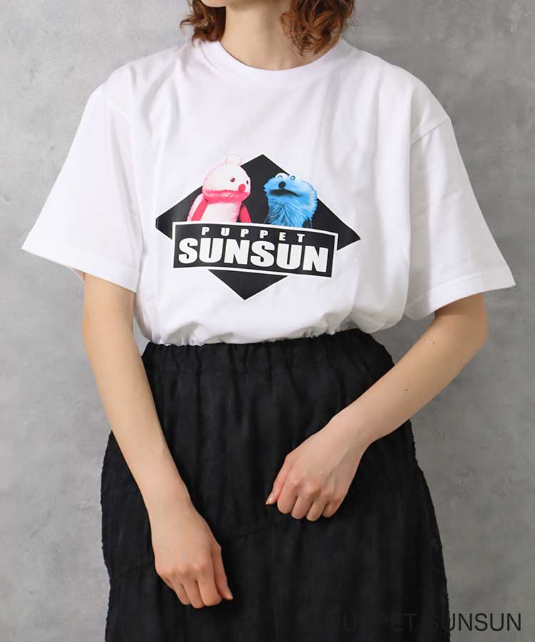 パペットスンスンひしがたTシャツ パペットスンスン キャラクター WEB