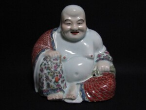 中国 粉彩 布袋座像 置物 | 骨董品買取・和楽器買取 五宝堂