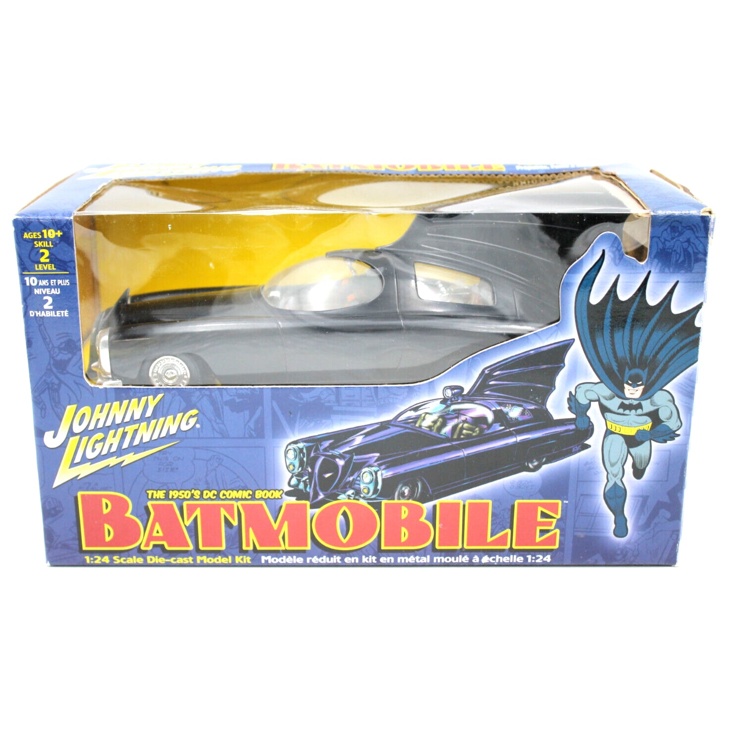 DC Johnny Lightning 1950's Batman Batmobile Model Black 1/24