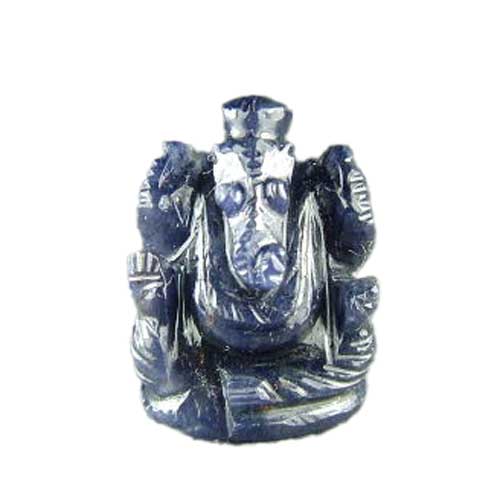ブルージェイド（青翡翠）ガネーシャ神像 | ガネーシャ神と開運グッズ