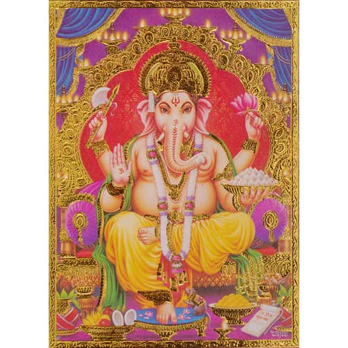 ガネーシャ神の絵（額入り / オーダーメイド） | ガネーシャ神と開運グッズ
