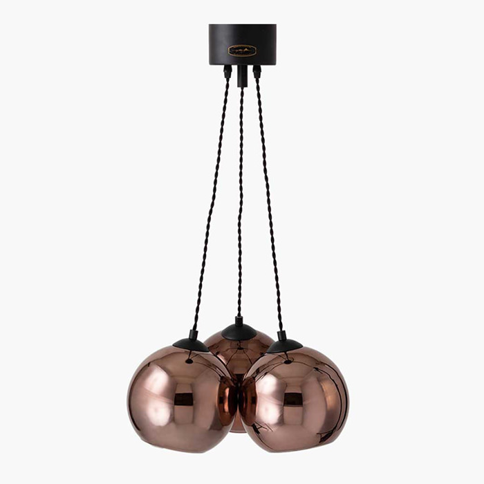 MIRROR3 3灯ペンダントライト | ミラーコッパー｜照明のライティング
