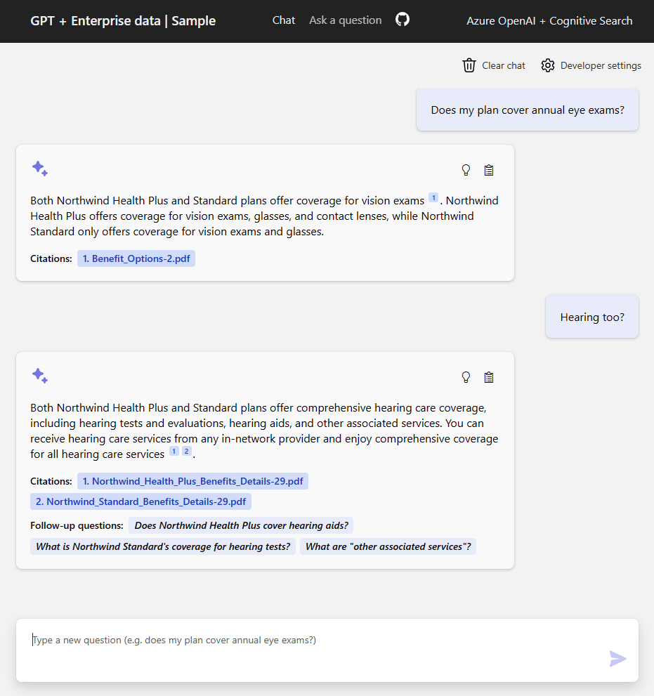 Azure OpenAI による社内文書の検索WebアプリをGitHub からデプロイ