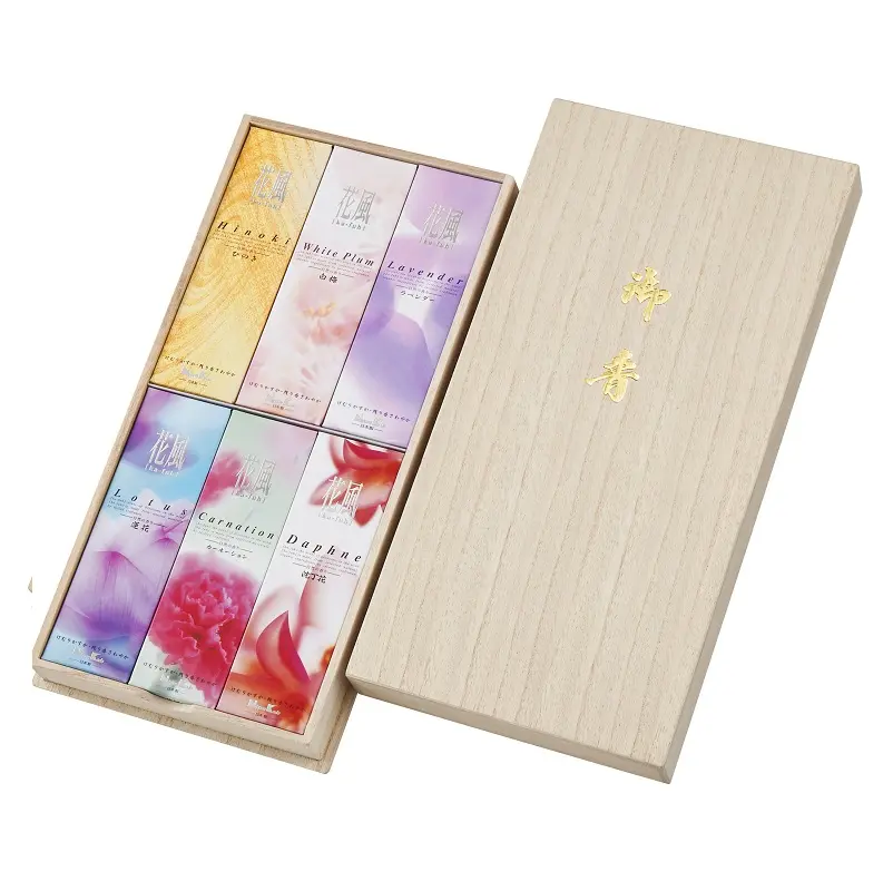 お線香 ［花風］桐箱サック6種入｜ギフトプラザオンライン