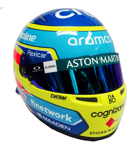 2023 F．アロンソ アストンマーチン 1/2 ヘルメット F1のメモラビリア