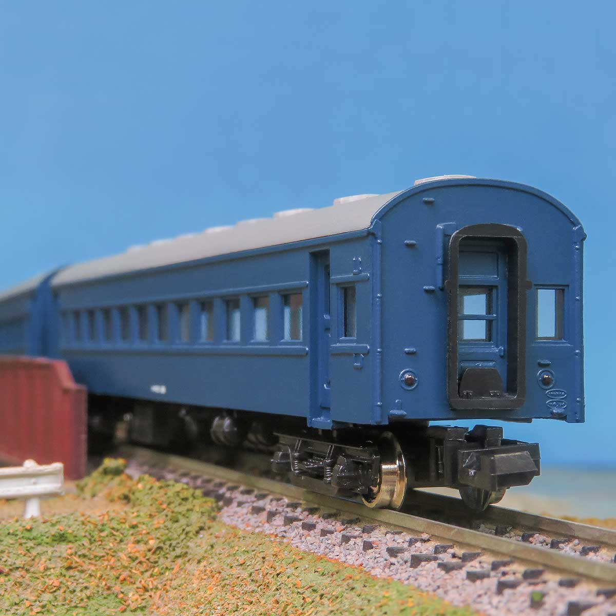 19509＞着色済み オハ61系（青色）6両編成セット｜エコノミーキット｜N