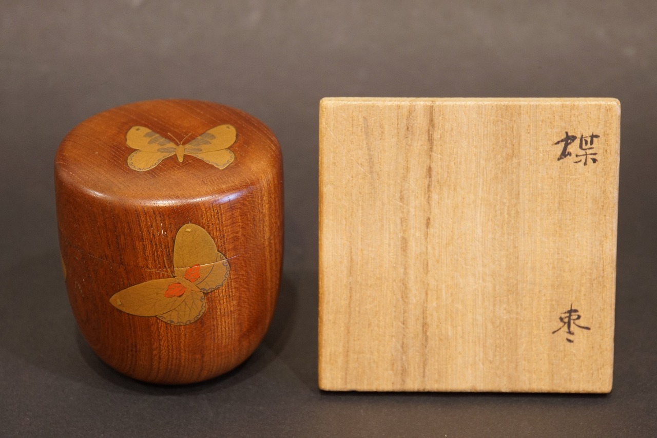 小島漆壷斎 蝶棗 | 美術商玉齋