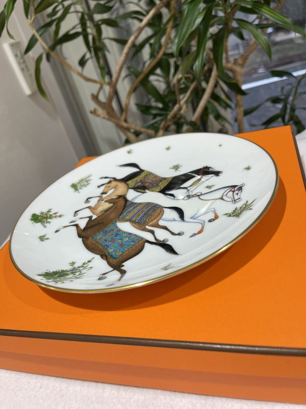 新品】【未使用品】HERMES エルメスデザートプレート シュヴァル