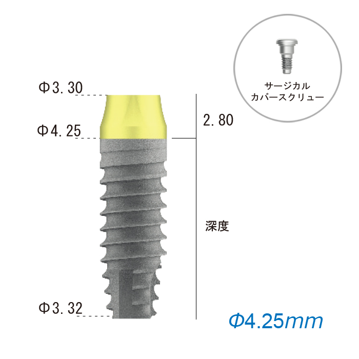 プラマインプラント ZirTi 425 1セット |大信ネットショップ