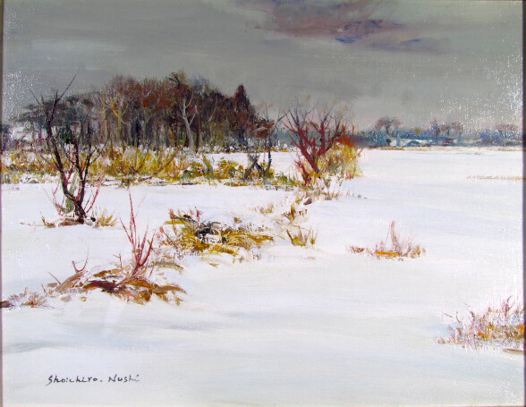 塗師祥一郎 雪原（油彩6号）