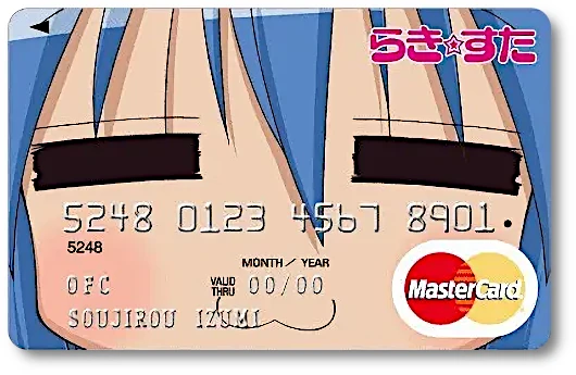 らき☆すた』の「泉こなた」デザインのクレジットカード | らき☆すた