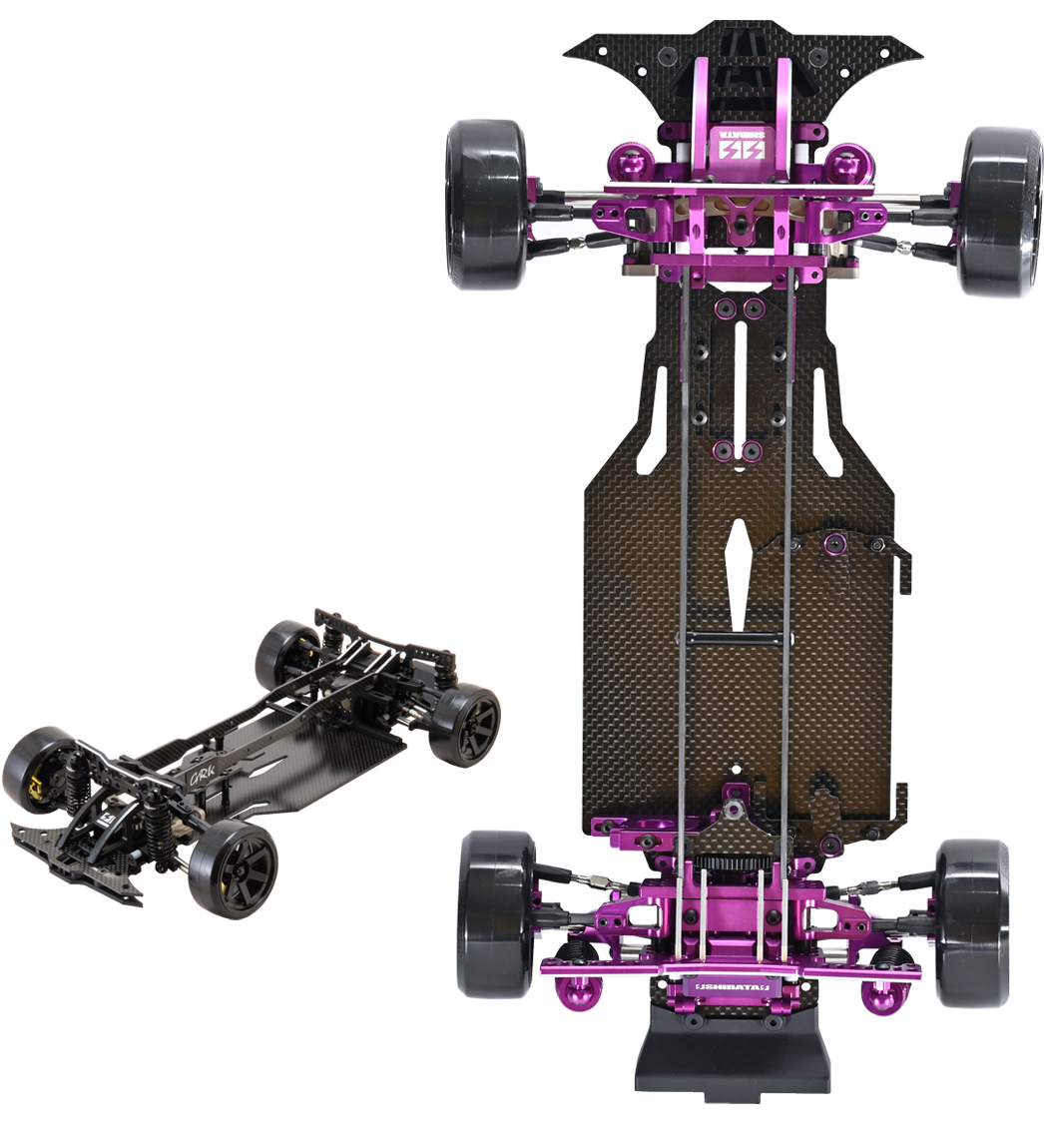 メタルガレージ製 GRK GS2 EVO用カーボンシャーシ＆アッパーデッキ