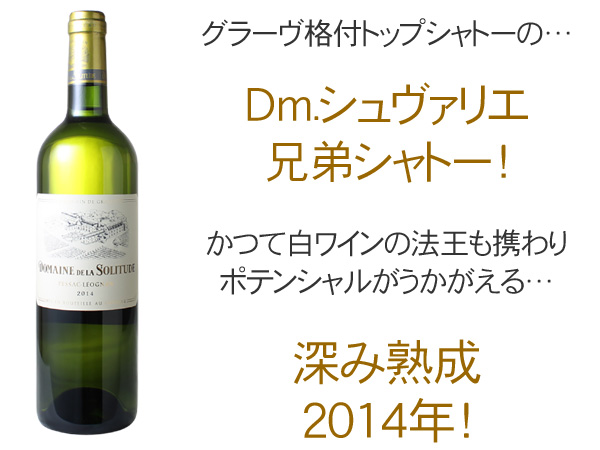 ドメーヌ・ド・ラ・ソリチュード ブラン 2014 白 Domaine de la