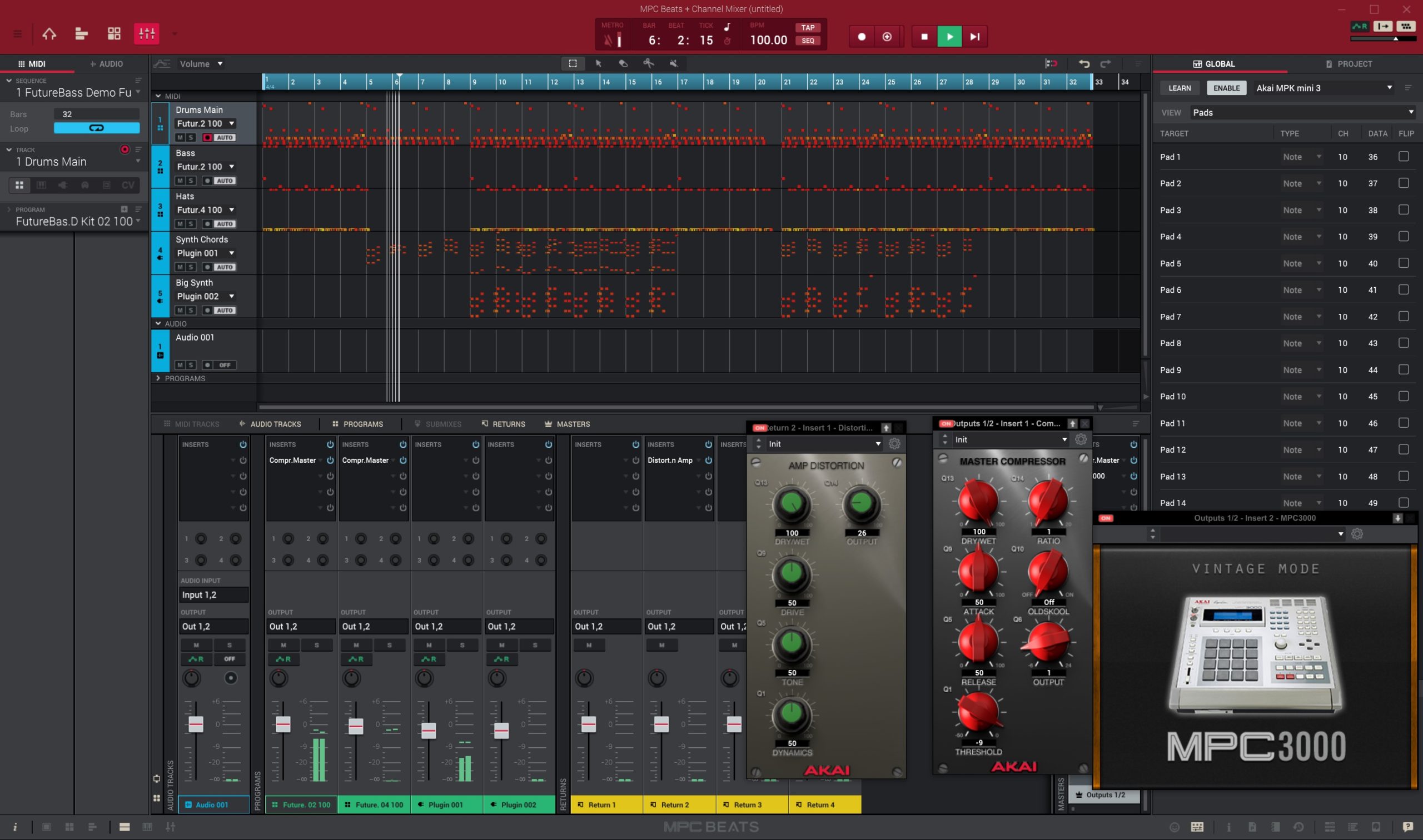 AKAIの無料DAW、MPC beatsで誰でもビートメイキング。多機能ミニ鍵盤