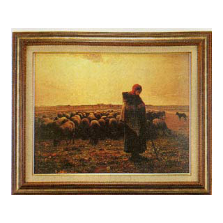 画材の専門店］e-画材.com 羊飼いの少女（ミレー） P10号(P10号): 世界