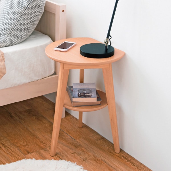 壁ぴたサイドテーブル(ナチュラル): 家具・インテリア／はぴねすくらぶ