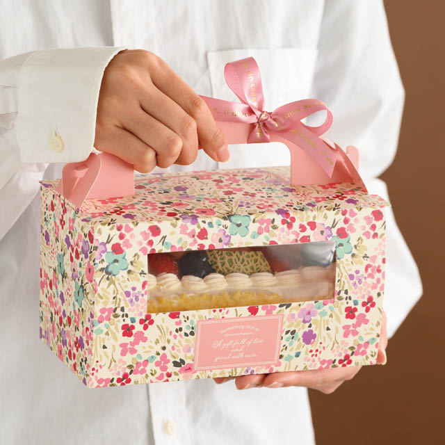 ラフィネダイレクト窓付ギフトボックス-1［耐油耐水］(W200×D105×H110