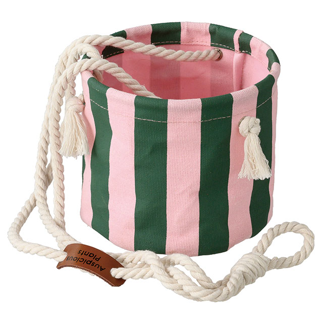 ハンギングポットカバーM-1／レガッタストライプ(W145×D145×H125(全長