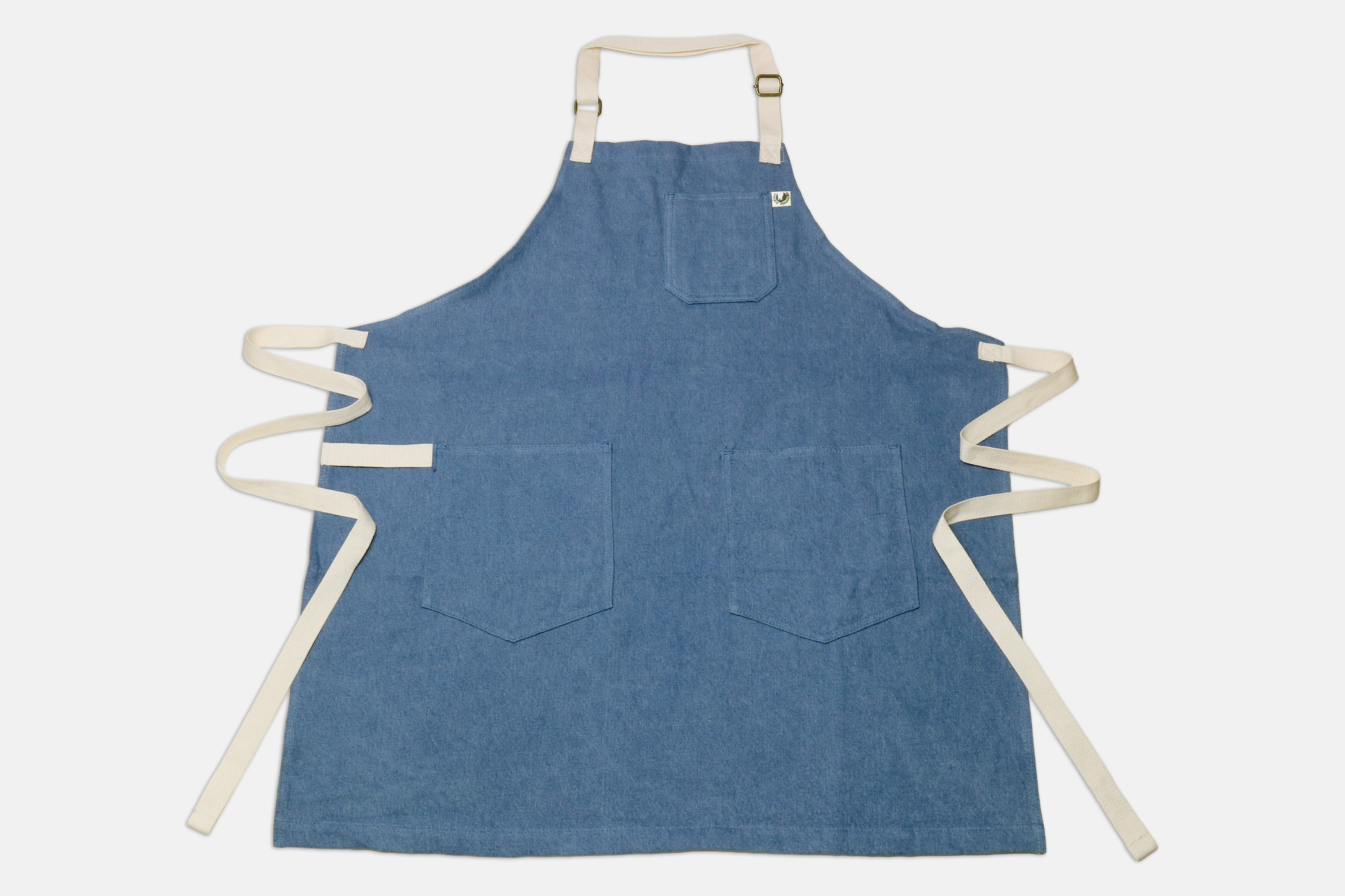 Yoshihiro Dark Navy Denim Professional Kitchen Apron | Yoshihiro
