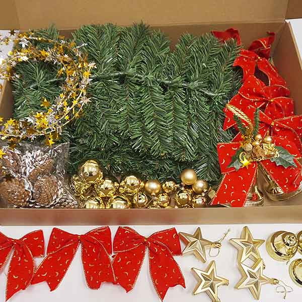 クリスマス装飾 店舗の入口や連続壁面に スワッグガーランドセット